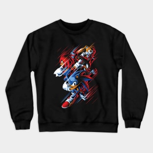 Sonic Anime and Video Game Fanart Crewneck Sweatshirt